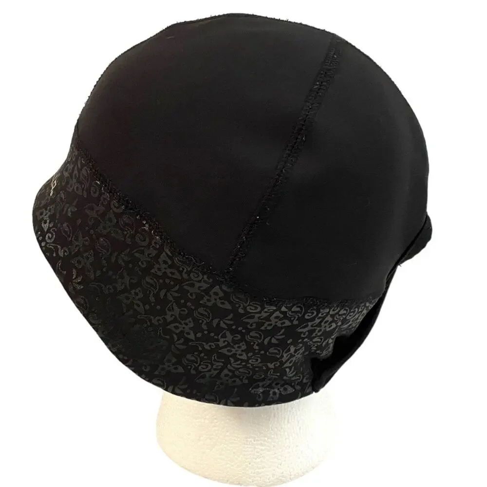 Manzella Get Intense Ponytail Beanie Black Womens One Size Running Hat Skull Cap